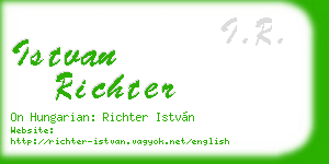istvan richter business card