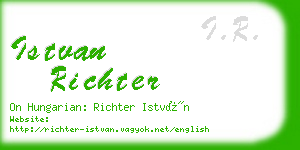 istvan richter business card